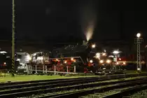 Am 21.08.2010 fand traditionell zum Auftakt des Chemnitzer Heizhausfest im S�chsischen Eisenbahnmuseum eine Nacht-Fotoveranstaltung statt. 50 3610-5 steht zum Ende der blauen Stunde auf der Drehscheibe vor dem Haus 1.