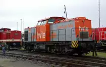 V160.4 der hvle wurde am 04.09.10 anl�sslich eines TdoT im Chemiestandort Leuna in einer kleinen Lokschau pr�sentiert.