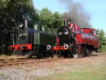 Dampflok AD 05 und SA 01 im Bf. TREIGNES, 11-09-2010