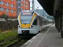 Tag 5: ET 7.02 der eurobahn erreicht als ERB der RE-Linie 13 von Mönchengladbach Hbf nach Hamm (Westf) den Hauptbahnhof Hagen auf Gleis 3.
