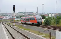 4.9.2010 11:12 DB AG Baureihe 642 565 als RB nach Leipzig Hauptbahnhof bei der Ausfahrt aus Gera Hauptbahnhof.