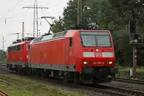 146 006-2 zieht am 9.9.10 die kaputte 111 154 durch Ratingen-Lintorf