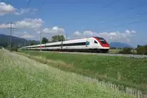 RABDe 500 024-5 erreicht am 21.8.10 Bevaix.