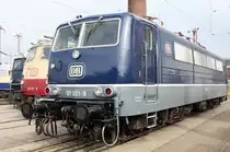 Die 181 001-9 steht mit 113 311-5 und der E10 121 zum Jubil�um im Bw OSnabr�ck am 19.09.2010