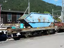 MOB - Dienstwagen X 14 beladen mit einer Mulde in Zweisimmen am 05.09.2010