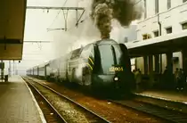 12004 und 29013 am 11. Oktober 1986 bei einer Sonderfahrt. Die Aufnahme entstand vermutlich in Namur.