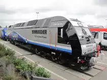 am 21.10.2010 live auf der Innotrans 2010 eine Lok f�r Amerika ALP-45DP von Bombardier