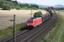 Im Maintal bei Gem�nden erwischte ich am 01.08.10 die 185 368-8.