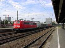 151 147 mit G�terzug in M�nchen Ost (Juni 2005)