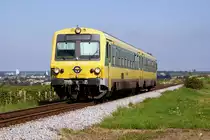 Am 21.09.2010 f�hrt Raaberbahn/GySEV 5147 511/512 als R7763 von Wiener Neustadt Hbf nach Neckenmarkt-Horitschon.