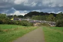 IC-Zug Oostende-Eupen f�hrt in den Tunnel von Pepinster (Linie 37); 25. 09.2010.