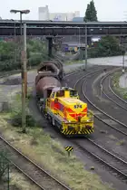 EH 574 am 31.07.10 in Duisburg in der N�he der Kokerei Schwelgern. Das Foto wurde von der Stra�enbr�cke, die �ber das Gel�nde f�hrt, erstellt worden.