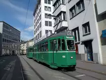 Be 4/4 mit der Betriebsnummer 459 wartet in der Spiegelgasse auf seine Abfahrtszeit. Die Aufnahme stammt vom 13.09.2010.