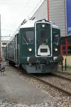Bfe 4/4 wurde Anl�sslich der 150 Jahre Jura Feier nach Biel �berf�hrt in eigenfahrt. Der Zug ist auch unter dem Namen   Wyyl�nderli  bekannt und fuhr als letztes in den 90er Jahren noch die Strecke Zurzach - Baden.