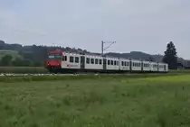Eine S 6 nach Luzern verl�sst am 6.9.10 Lindenholz. 