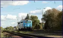 V�llig �berrascht war ich von 1042 520  Gera Mond  der von den nach Passau gebrachten Sonderzug wieder zur�ck fuhr. (27.09.2010, Mangolding)