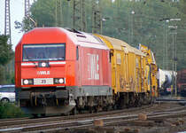 WLE 23 mit Bauzug in Gremberg am 29.09.2010