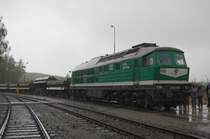 V300 005 am 25.09.2010 bei der Entladestelle neben dem BW Lichtenberg . Das Bild entstand im Rahmen einer �ffentlich veranstalteten Fahrt zur Besichtigung der Werksbahn.