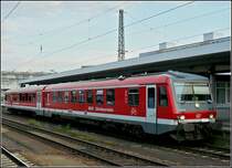 Ein Regio der S�dostbayernbahn nach M�hldorf (Oberbayern) aufgenommen im Bahnhof von Passau am 10.09.2010. (Hans)  