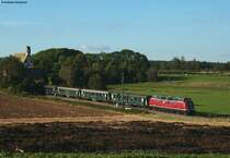 V200 033 und V100 1041 mit dem DPE 36646 (Titisee-Offenburg) bei L�ffingen 11.9.10