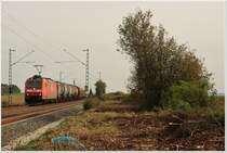 185 144 mit der Plattlinger �bergabe am 30.09.2010 in Taimering. 