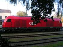 2016 073-5 vor G�terzug am Bhf. RIED i.I. 2005-10-13