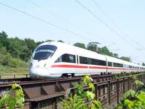 Ein ICE-T auf der Br�cke �ber die Elster im Leipziger Auwald. Unweit des Bahnhofes Leipzig-Leutzsch.