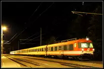 4010 009 am 4.10.2010 als SLP 14268 nach Bischofshofen beim letzten Fotohalt in H�ttau aufgenommen.