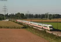 IC 2364 (Stuttgart Hbf-Offenburg) mit Schublok 101 129-5 (wird nachgereicht) bei Ettlingen 22.9.10