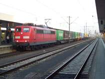 Br 151 077 ohne logo durchf�hrt mit einem GZ Mannheim HBF Gleis 5 .