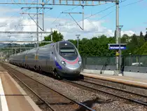 FS / SBB - ETR 610 bei der durchfahrt im Bahnhof M�nsingen am 10.09.2010