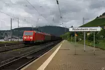 185 349-8 durchf�hrt am 27.8.2010 mit einem G�terzug R�desheim.