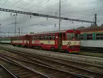 Der 810 182 am 03.10.2008 im Pilsener Hbf. 