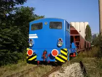 The restored locomotive V10B  Pavel  during the load test.