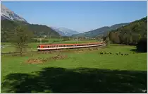 4010 009 der �GEG (�sterreichische Gesellschaft f�r Eisenbahngeschichte), f�hrt als Planstrom SDZ von Linz nach Bischofshofen. 
Stein an der Enns 4.10.2010