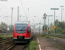 643 013-6 als RB 18510 (Karlsruhe Hbf-Neustadt(Weinstr)Hbf) bei der Ausfahrt W�rth(Rhein) 07.10.10