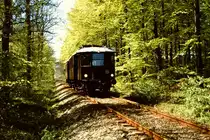 Mc 651 (Triangel 1928 - Bauart 1A) ist am 4. Mai 1989 auf Seeland f�r den �stsj�llandske Jernbaneklub unterwegs.