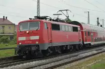 111 217 im Bahnhof Augsburg-Oberhausen am 19.05.2010 
