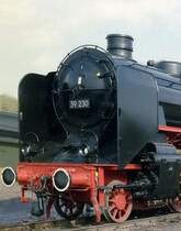  Teilausschnitt der Dampflok der BR 39. Deutsche Bundesbahn.
