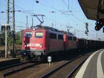 140 798 und 140 846 am 17.10.05 bei der Durchfahrt von Worms.