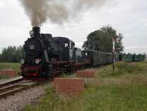 Lok Nr. 20 der Mansfelder Bergwerksbahn im Gleisdreieck Siersleben (2003)