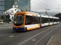 Linie 5 vom RNV nach Mannheim in Heidelberg Hbf am 15.10.10