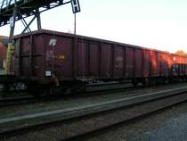 Eams (FS) beladen mit Schrott nach PADOVA; 
Bhf. RIED i.I.2005-10-17