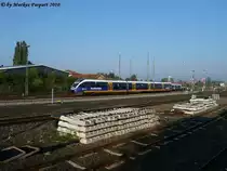Ausfahrt vom NWB37471. Sehr sch�n wie sich der Talent sich hier in die Kurve neigt.