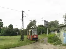 Gliwice, W�jtowa Wieś, 11.07.2009, Wagen 105Na-476, Linie 1. Heute gibt es in Gliwice keine Stra�enbahnben mehr...