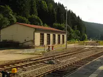 Ein kleiner Lokschuppen der DB f�r SKL´s, im Bf Oberhof (Th�r); 04.09.2010