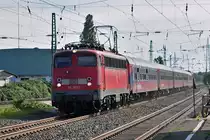 115 383-2 IC-Ersatzzug bei der Durchfahrt Bf H�rth-Kallscheuren - 06.09.2010