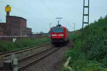 RB 27 auf dem Weg nach Koblenz, hier kurz hinterm Bahn�bergang K�lner Stra�e in J�chen