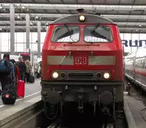 DB 218 403-4 nach der Ankunft des EC 193 aus Z�rich HB, in M�nchen Hbf; 26.09.2010