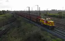 MEG 212 (92 80 1275 212-9 D-MEG) mit dem Kohlependel von W�hlitz nach Buna Werkbf, in Gro�korbetha; 25.10.2010